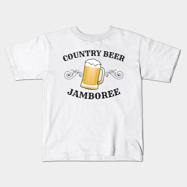 Country Beer Jamboree Kids T-Shirt by Podcast: The Ride